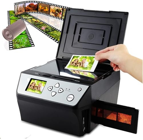 Scanner Per Diapositive Di Pellicole, Scanner Fotografico Con Schermo LCD Da 2,4 Pollici, Scanner Per Pellicole HD 22MP, Per Convertire In File JPG Digitali, Per Pellicole Da 135, Diapositive Da 35 Mm