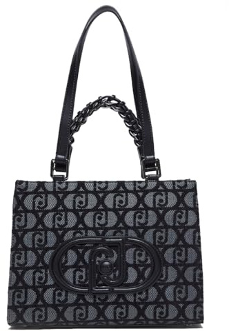 Liu Jo Tote bag dalla trama logata in rilievo. Comoda, pratica e capiente con chiusura zip, taschini interni di cui uno con zip. Dispone di doppi manici comodi, per una pratica portabilità a mano e a