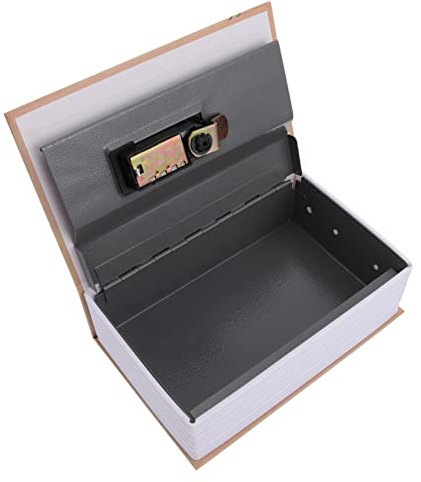 KITANDOVE 1 Stk sicher buchen extra großer Buchtresor Organizer zur Aufbewahrung von Schmuck verstecktes Buch sicher bücherschrank heftebox home buch sicher Buchtresor abschließen Stahl