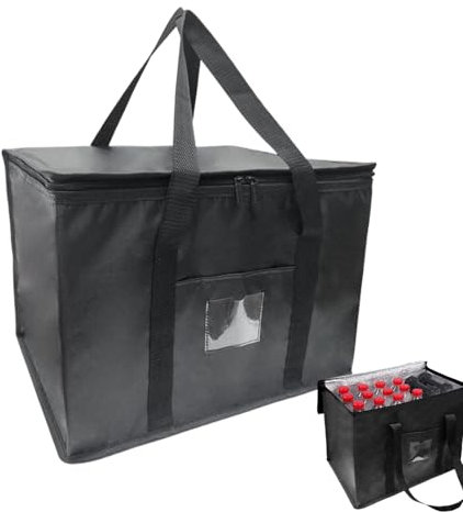 XXL Isoliertasche 45L – Thermotasche Für Einkäufe & Outdoor | Faltbare Kühltasche Für Lebensmittel, Getränke & Food-Service