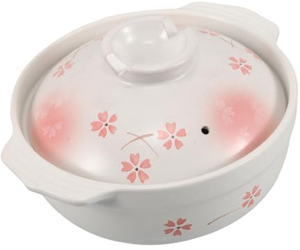 ABOOFAN Marmite Argile De Cuisson Petite Marmite à Soupe Argile Cocotte Terre Cuite Pour Soupe Et Riz