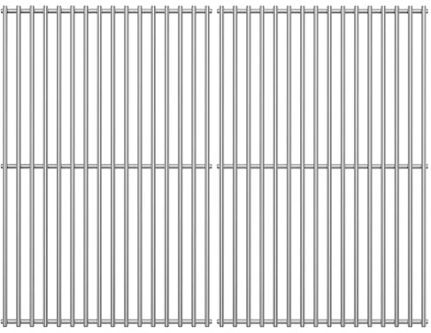 GFTIME rostfritt stål grillgaller 45 x 29,7 cm för Napoleon Rogue 425, Rogue XT 425, grill galler reservdelar för Napoleon Freestyle 425, grillgaller tillbehör 2 stycken