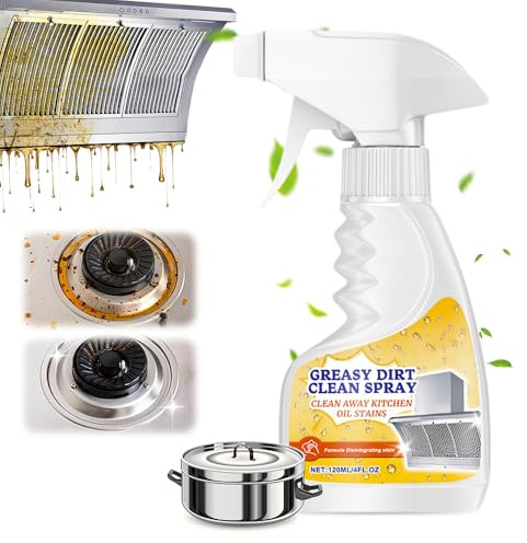 Multifunctional Powerful Kitchen Foam Cleaner, 2025 Fettreiniger Spray, Fettlöser für Küche, Küchenschaumreiniger, Bubble Cleaner Schaumspray (1, 120ml)