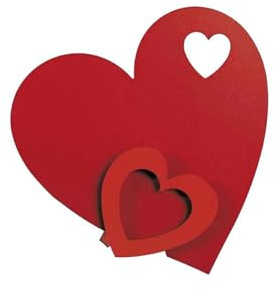Evaporatore umidificatore termosifone calorifero CUORE colore ROSSO I LOve Arti & Mestieri
