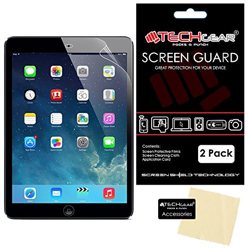 TECHGEAR [Pack of 2] Anti Glare Screen Protectors for iPad Air 2 (iPad 6 6th Gen) - Matte Lcd Screen Protectors Compatible with Apple iPad Air 2 - With Cleaning Cloth & Application Card