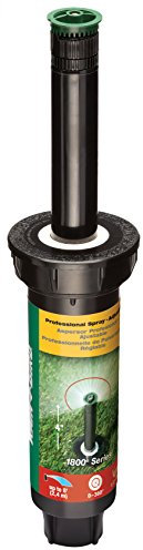 Rain Bird 1804AP8 Professional Pop-Up Sprinkler Adjustable 0-360° Pattern, 6' -8' Spray Distance, 4 Height
