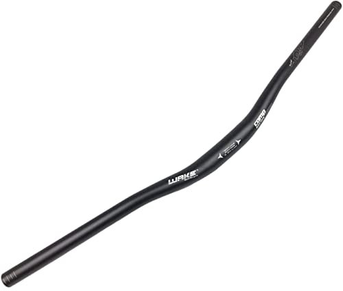 Wake 31.8mm MTB Mountain Bike Handlebar, Aluminum Alloy Mountain Bike Bicycle Riser Handlebar Extra Long 720/780mm with Paint Matte Surface (Black, 780mm)