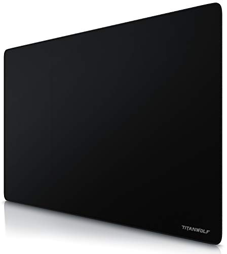 TITANWOLF - Alfombrilla de Ratón de Gran Tamaño 900x600 mm - Mouse Pad Gaming XL - para Precisión y Velocidad en Juegos - Antideslizante - Superficie de Tejido - para Ratón y Teclado