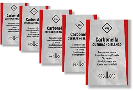 Ekko Premium Quebracho Blanco Charcoal Bags 2kg Compatible with Lotus Grill