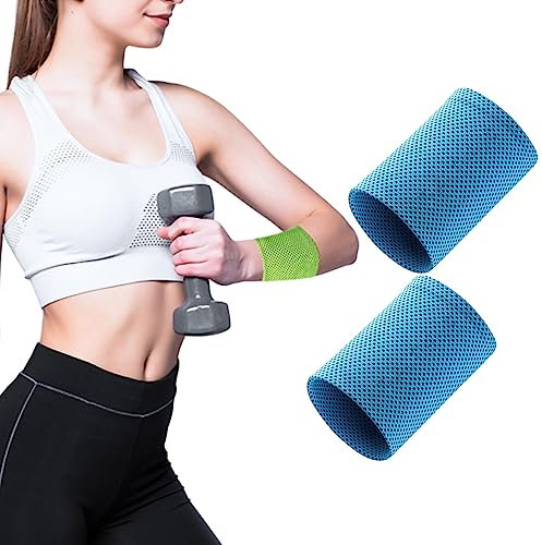 QQLADY 2023 Dispositif de Mise en Forme des Bras de réparation de Fibre ionique en Soie de Glace, Bracelets de Sport en Soie de Glace d'été, pour Femmes Hommes Bras flasques (1pair-c,S)