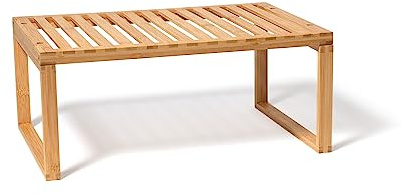 Lipper International Bamboo Kitchen Cabinet Shelf for Organizing a Pantry, Countertop, or Bathroom, 15 5/8 x 10 x 6 1/4