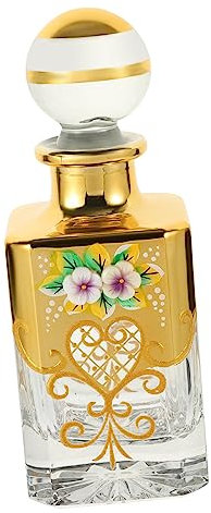 WOFASHPURET Botella De Perfume De Aceite Esencial Vintage Vacía y Rellenable Para Aceites Esenciales Decorativa Para Uso Diario Casa Obsequio