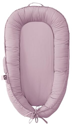 Infant Lounger, Baby Nest Cover for Baby Girls & Boys, Newborn Essentials for Baby 0-18 Months, 100% Cotton Breathable (Lavender_Blush)
