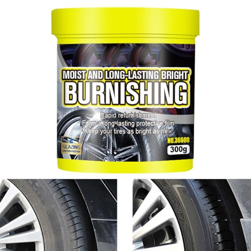 Tire Maintenance And Coating Paste, Reifenpflege- und Beschichtungspaste, Nicht fettender Reifenpflegebalsam, Reifenglanz-Paste Auto Reifenpflege, Keramik Reifenglanzpaste für Auto, Motorräder (1PC)