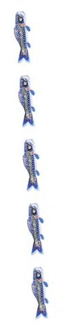 Gogogmee 5stücke Japanische Koi Windsock Flagge Hängende Fischdekoration Für Garten Und Außenbereich Wetterfest Dekorativer Karpfen Windsack Für Festlichkeiten Und Heimdekoration
