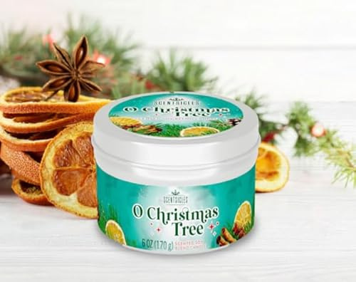 Scentsicles, O Christmas Tree, Kerze aus Soja-Mischung, 170 ml, 25 Stunden Brenndauer