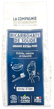 Bicarbonate de Soude Extra Fin 3 kg - COMPAGNIE DU BICARBONATE | Sachet Kraft, Qualité Alimentaire Supérieure, Cosmétique, Maison, Poudre Polyvalente Ultra Pure, Certifié par ECOCERT