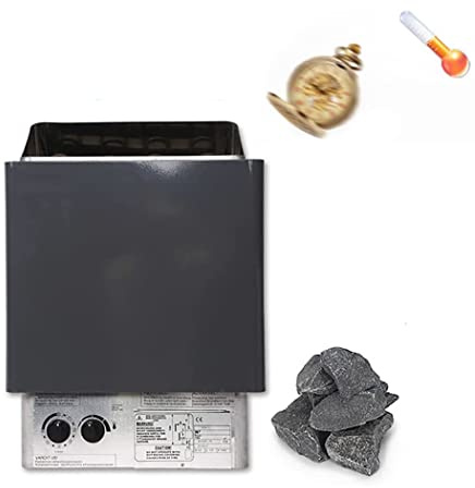 ZHJOPP Stufa per Sauna, Stufa a Vapore Secco Domestica, Stufa a Vapore per Sauna Commerciale, Controller Interno, Adatto per Doccia Spa per Hotel Domestici (9 kW)