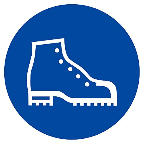 Schild Sicherheitsschuhe benutzen 31,5cm Ø Alu
