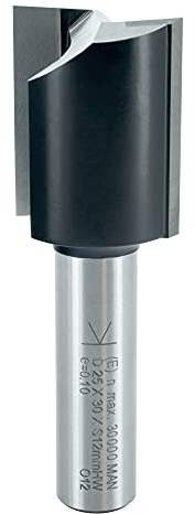 ENT 10573 Nutfräser HW, Schaft (S) 12 mm, Durchmesser (D) 25 mm, NL 30 mm, SL 40 mm, GL 70 mm