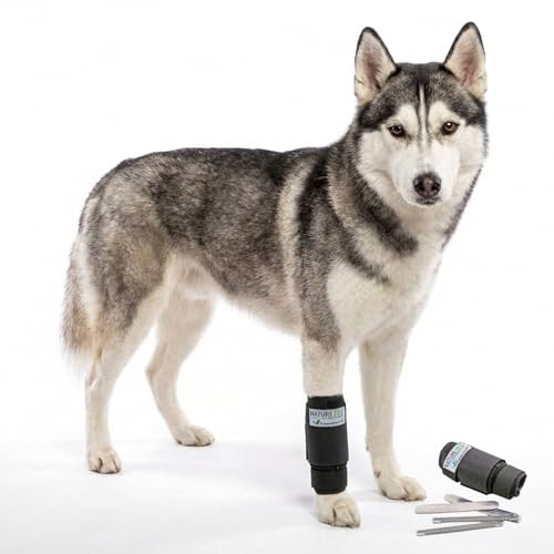 Nature Pet Premium Hundebandage Vorderbein die vielseitigste Handgelenkbandage für Hunde auf dem Markt - Gelenksbandage Hund - Durchtrittigkeit wirksam behandeln (S)