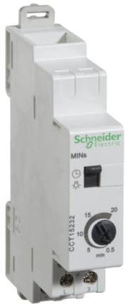 Schneider Electric CCT15232 Fly gezwungen mit Timer Minuten, 18 mm breite, 89 mm Höhe, 66 mm Tiefe, 16 A a, 230 V, weiß