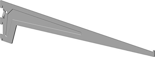 Element System 18133-00023 Regalträger 1-reihig / 2 Stück / 3 Farben/L = 60 cm/weißaluminium/für Regalsystem/Wandschiene