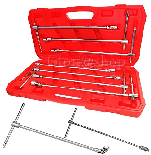 CHIAVI A T DOPPIO SNODO 7 CHIAVE LUNGHE 8 10 12 13 14 17 19 MM SNODATE