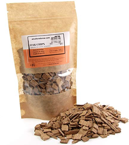 Virutas de Roble Americano Light Toast 100g – Efecto de Barrica Antigua para Vinos y Destilados