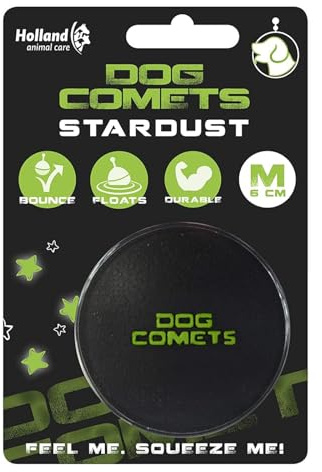 Dog Comets Zen-Kat Ball Stardust, Schwarz/Grün
