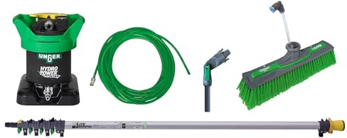UNGER HydroPower Ultra Einsteiger Set (zur Fassaden- / Fensterreinigung mit Reinwasser, ohne Chemikalien, streifenfreie Oberflächen) DIUK1