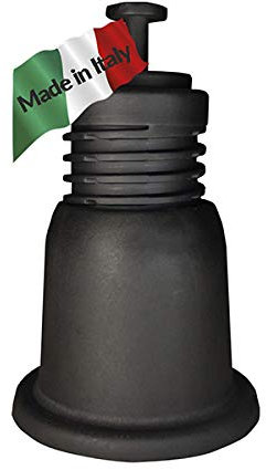 KIT 4 SUPPORTO PAVIMENTO 100 REGOLABILE NERO vecamco antivibranti per installazione condizionatore climatizzatore