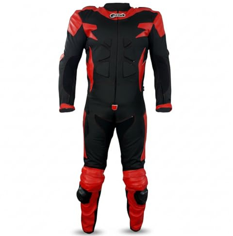 BI ESSE - Traje de MOTO completo de cuero y tela, ideal para carretera, viajes largos, touring, pitbike, completo con joroba livello A y protecciones rígidas MOTO