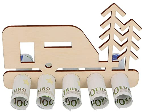 Spruchreif | Geldgeschenk für Camper | Geschenk zum Geburtstag | originelle Geldgeschenke Kreatives Geldgeschenke | Geschenke aus Holz Wohnwagen