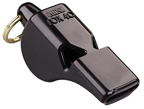 Fox 40 Unisex Fox Mini-Pfeife und Schlüsselband, Weiß, Einheitsgröße