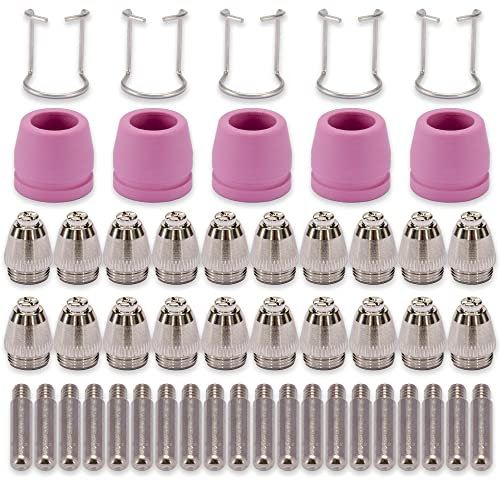 SG-55 AG-60 WSD-60 Plasmaschneider, Schneidbrenner, Düsen, Verbrauchsmaterialien-Set, 50 Stück