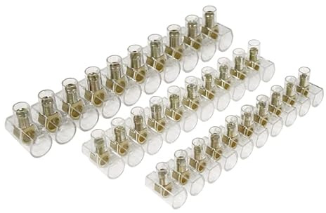 Dieffematic NOVA LINE CE41/1 Morsetti Unipolari Separabili - Stecca 10 Pezzi per Cablaggio Elettrico Sicuro - 2,5 mm - Trasparente