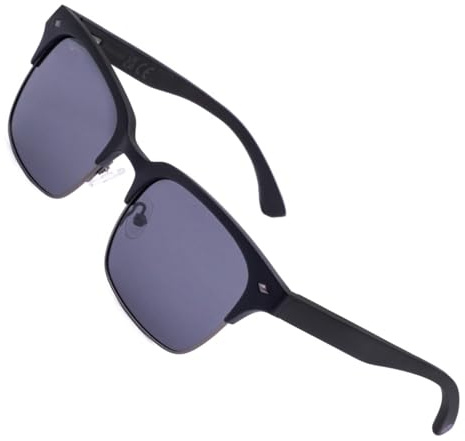 Korda The Ronnie Matt Schwarz Graue Gläser, Polarisierende Sonnenbrille für Angler mit Grauen Gläsern und Mattschwarzem Rahmen