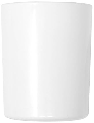 Kerzengläser weiß glänzend 1 Stück Dekoglas Teelichthalter 85 x Ø 70 mm Tischdeko 200 ml