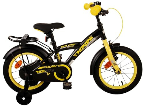 Volare Thombike Kinderfahrrad - Jungen - 14 Zoll - Schwarz Gelb