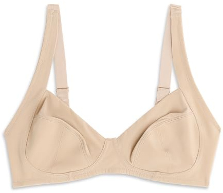 Cotonella, Reggiseno Viola in Morbida Microfibra - Reggiseno Senza Ferretto e con Sostegno Laterale Continuo dalla Coppa alla Spallina, con Fodera SottoCoppa in 100% Cotone - Art. CD053