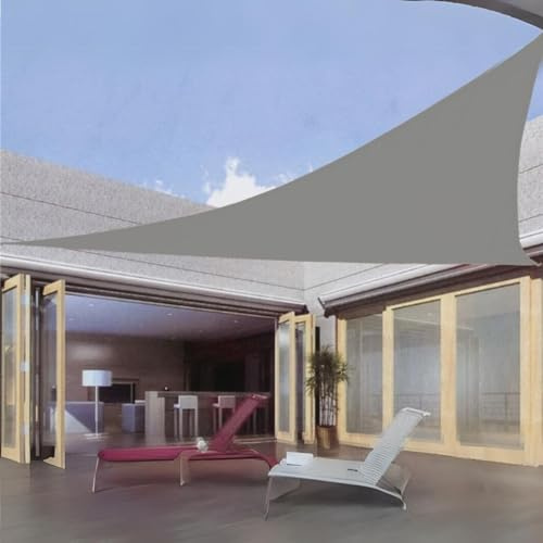 Gerimport Toldo Vela Triangular Gris 5x5x5 m