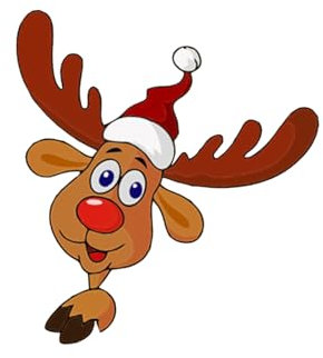 BORFUE Christmas Car Vinyl Decal Sticker Reindeer 3D Car Rear Wiper Decal 20 * 17cm for Car/Window/Wall