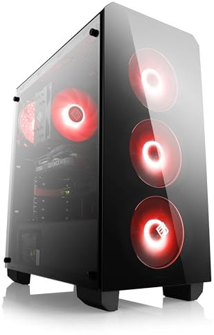 Boost Boxx Gaming PC mit Windows 11 Home, Intel Core i7-14700F 8X 2100 MHz, 1000 GB M.2 SSD, 16 GB DDR5-RAM, GeForce RTX 4060, Gigabyte Mainboard, USB 3.2, M10960H