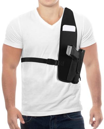 Shoulder Gun Holster, Quick Draw Shoulder Holster Concealed Carry Underarm Gun Holster for Men and Women