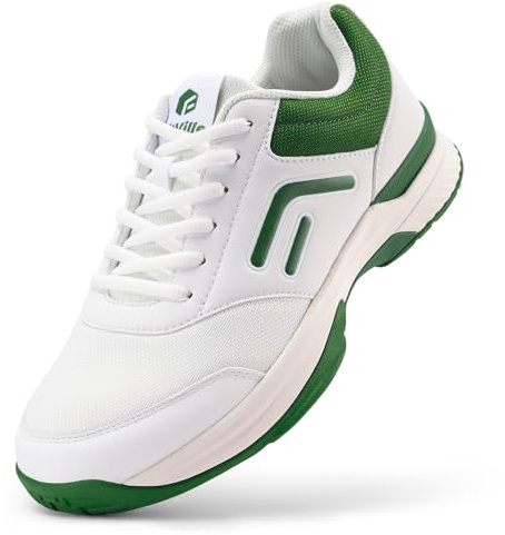 FitVille Extra Wide Pickleball Tennis Shoes Men for Hard or Clay Court | Racquetball, Court Shoes, Torsion Resistant, Breathable, Comfortable, Cushioning, Arch Support