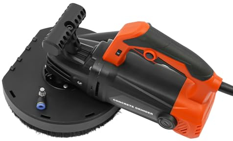 Czyurachel GS-8180 - Smerigliatrice per calcestruzzo 5000, fresa per riabilitazione con copertura antipolvere, diametro 18 cm, velocità 6 marce, GS-8180