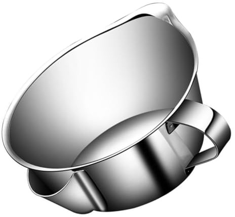 SMASOLO Séparateur Dhuile Acier Inoxydable Xxl avec Poignée Bol Filtre à Graisse et Passoire pour Cuisine et Cuisson sans Excès de Graisse