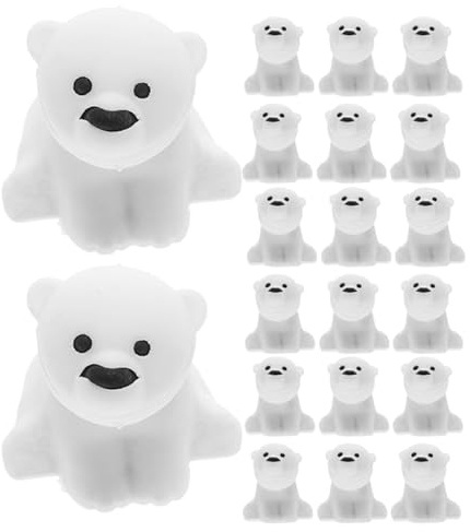 DOITOOL Eisbär Radiergummi Set 40 Stück Süße Radiergummis Für Kinder Tier-Radiergummis Für Bleistifte Mitgebsel Eisbär Für Partygeschenke Klassenzimmer-Preise Karneval