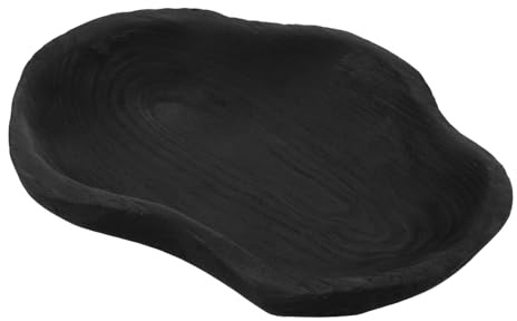 TOGEVAL Natural Wooden Bird Bath with Butterfly Water Feeders Garden Standing Birdbath Fountain Weatherproof Rustic Outdoor Feeder Bowl for Hummingbirds and Butterflies Easy-clean
